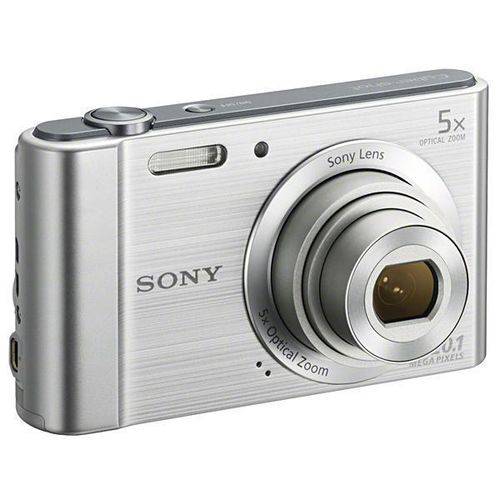 Câmera Sony Dsc W-800 20.1mp Zoom 5x Visor 2..7" - Prata