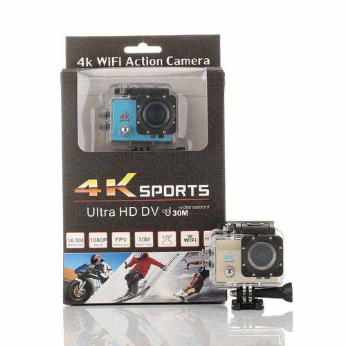 Camera Sport Hd Dv 16mp Ultra 4k Prova D'agua Wi-fi)(