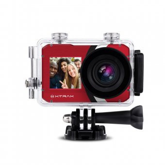 Câmera Xtrax Selfie 4K Vermelha 801021 | Automação Global