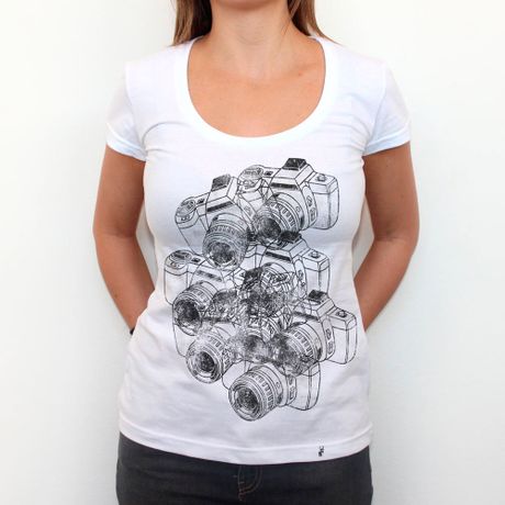 Cameras - Camiseta Clássica Feminina