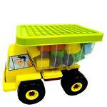 Caminhão C/Peças P/Montar Funny Toys Blocks Blocks 26 Pçs Fb01