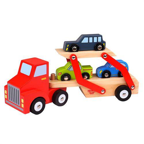 Caminhão Cegonha de Madeira - Tooky Toy