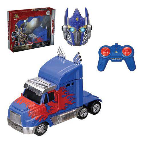 Caminhão Controle Remoto com Máscara Optimus Prime