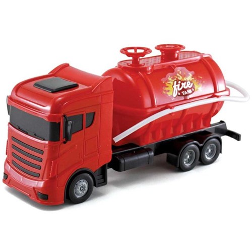 Caminhão de Bombeiros Fire Tank Orange Toys Vermelho