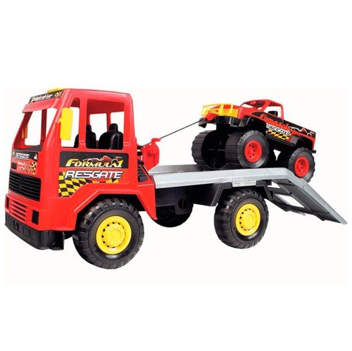Caminhão de Brinquedo Equipe Fórmula 1 Vermelho Magic Toys