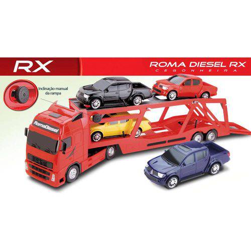 Caminhão Diesel Rx Cegonheira e 4 Pickps Roma