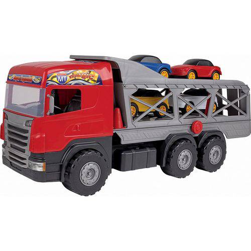 Caminhão Magic Toys Super Cegonha - 87 Cm - Vermelho