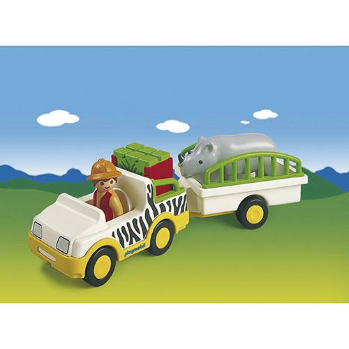 Caminhão Safari com Rinoceronte - Playmobil