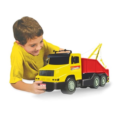 Caminhão Super Guincho Amarelo e Vermelho - Líder