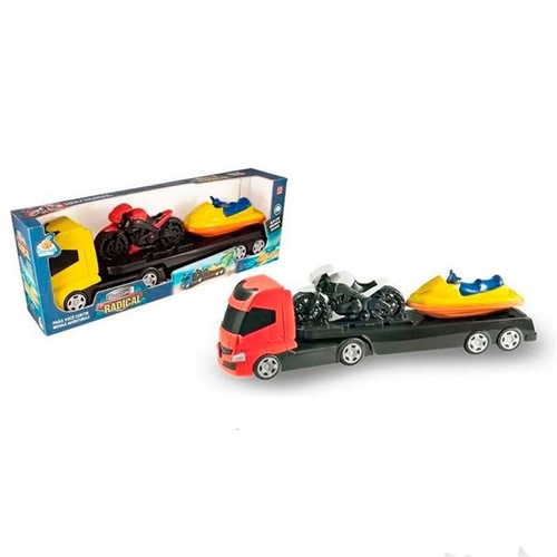 Caminhão Trans Sporte com Moto e Jet Ski Orange Toys Sortido