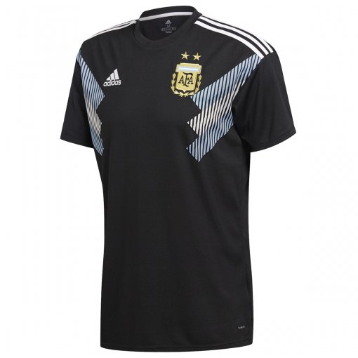 CAMISA ADIDAS ARGENTINA 2 - Preto/Branco/Azul - Compre Agora | Radan Esportes