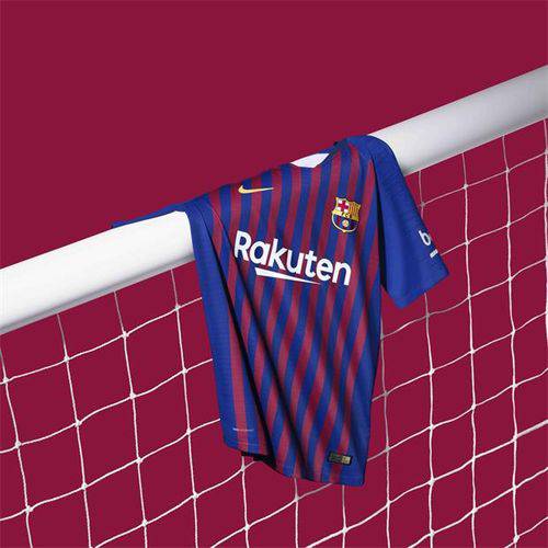Camisa Barcelona Original Torcedor 2018/19 Azul Grena Tamanho G