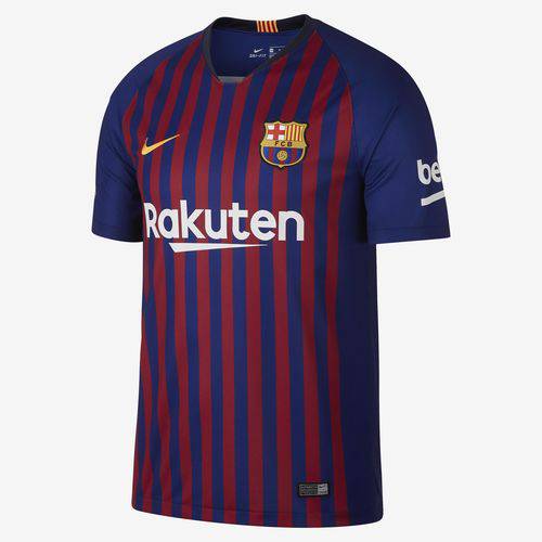Camisa Barcelona Original Torcedor 2018/19 Azul Grena Tamanho M
