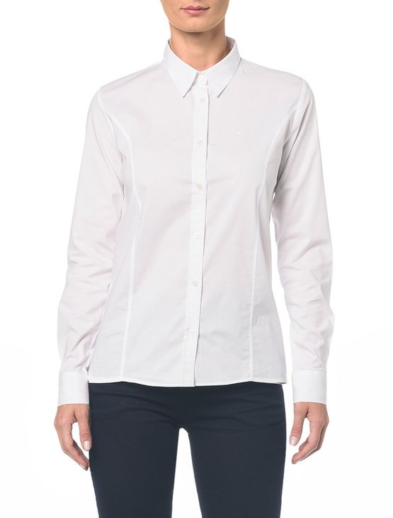 Camisa Basica M/L - Branco 2 - 36
