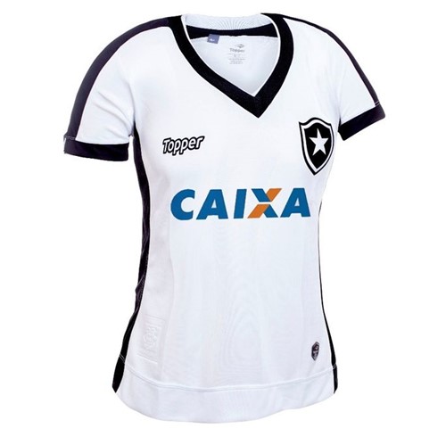 Camisa 3 Botafogo Feminina Topper C/ Patrocínio Topper 2017/18 BRANCA/PRETA M