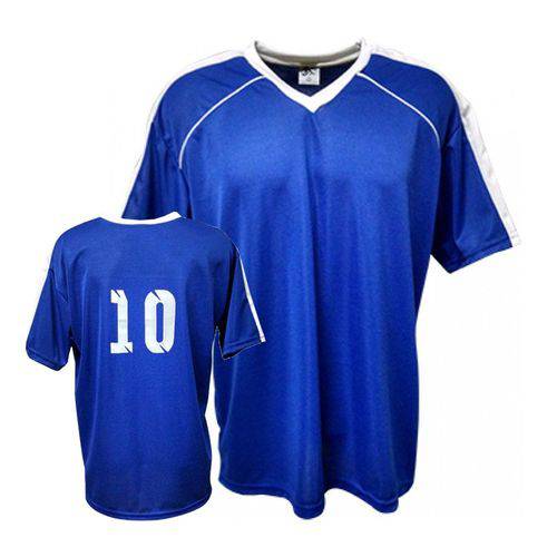 Camisa Camiseta Futebol / Futsal / Volei Arezzo- Royal/branco- Adulto - Kanga