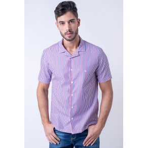 Camisa Casual Masculina Tradicional Algodão Fio 60 Rosa F01506a 01