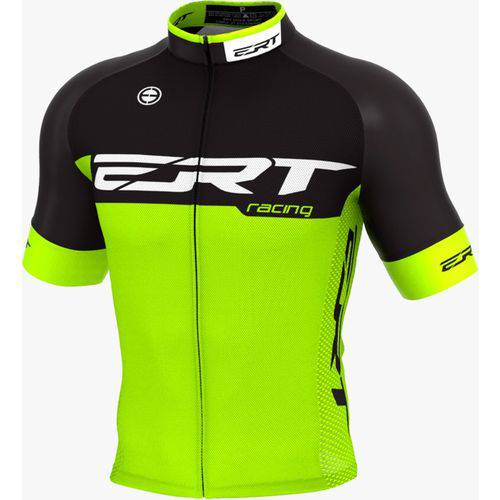 Camisa Ciclismo Ert Elite Racing Preto Verde Bike Mtb Speed