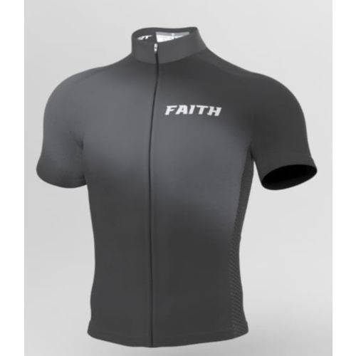 Camisa Ciclismo Ert Faith Cinza Nova Tour Ziper Full Bike