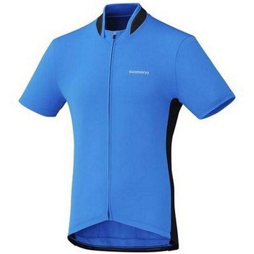 Camisa Ciclismo Shimano Performance Full Zip Azul