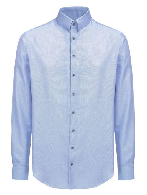 Camisa de Algodão Azul Tamanho 39