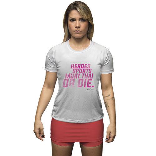 Camisa de Algodão Muay Thai Or Die Feminino