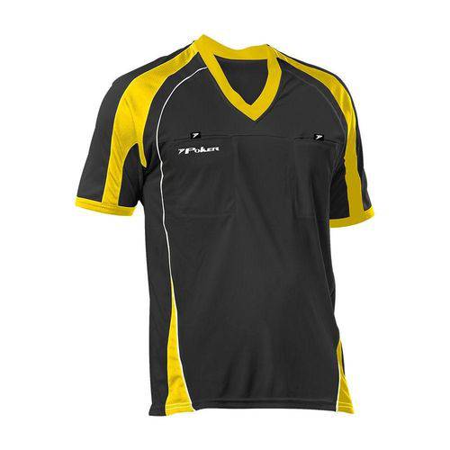 Camisa de Arbitro Poker Oficial IV Preto/Amarelo