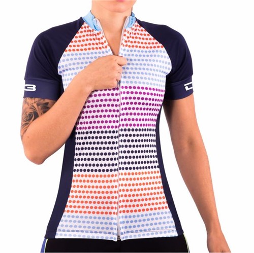 Camisa de Ciclismo Montop DX3 - Feminina - Azul Marinho