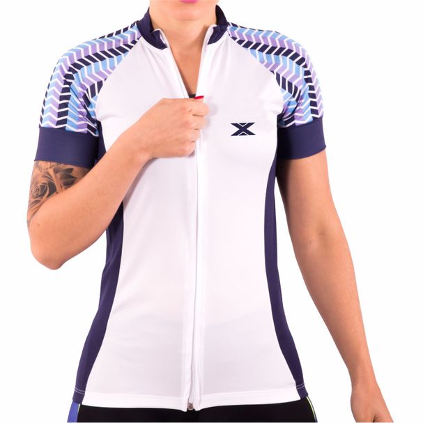 Camisa de Ciclismo Montop DX3 - Feminina - Branca