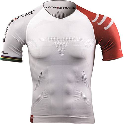 Camisa de Compressão Triathlon Branca XS - Compressport