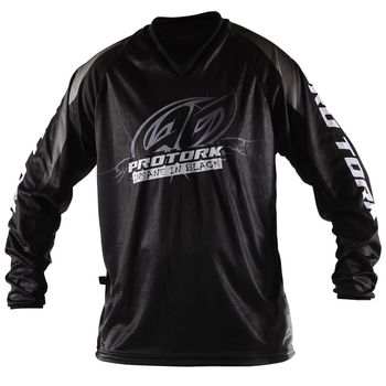 Camisa de Motocross Adulto Insane Preto Pro Tork Camisa de Motocross Adulto Insane Preto Cp-32Blk Pro Tork P