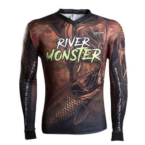 Camisa de Pesca Brk River Monster Trairão - Infantil M