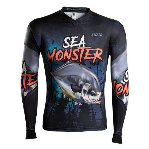 Camisa de Pesca Brk Sea Monster Pampo - Tamanho G