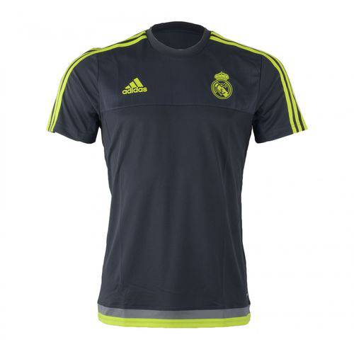 Camisa de Treino Real Madrid Adidas Cinza e Verde - M
