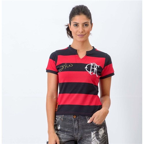 Camisa Feminina Flamengo Tri Zico G