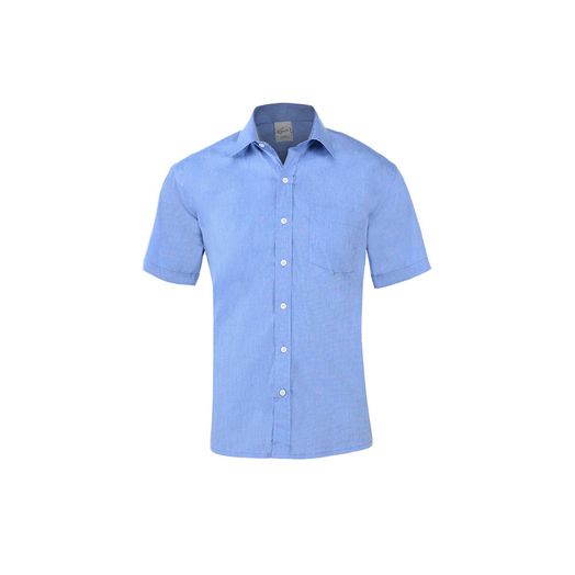 Camisa FilPro Masculina Azul Royal Manga Curta Tamanho 1