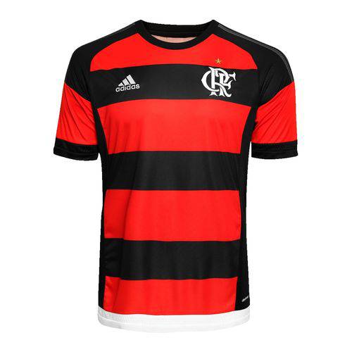 Camisa Flamengo Adidas I Rubro-Negra 2015 2016 Sem Patrocínio - GG