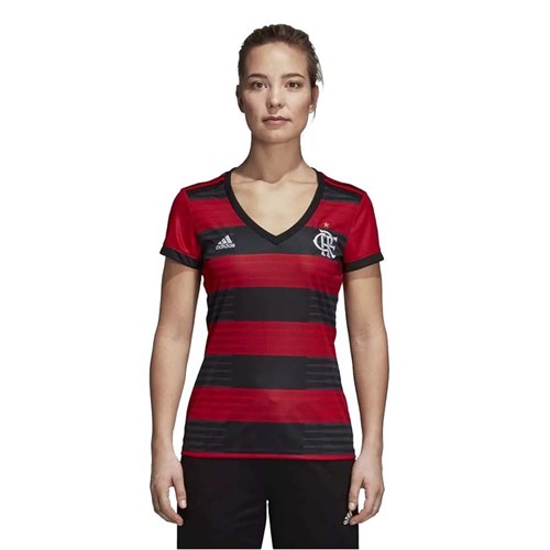 Camisa Flamengo Feminina Jogo 1 Adidas 2018 P