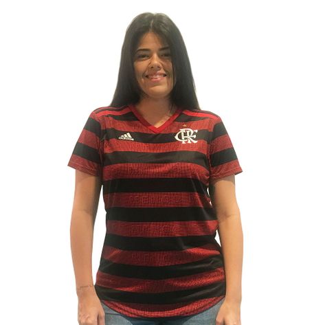 Camisa Flamengo Feminina Jogo 1 Adidas 2019 G