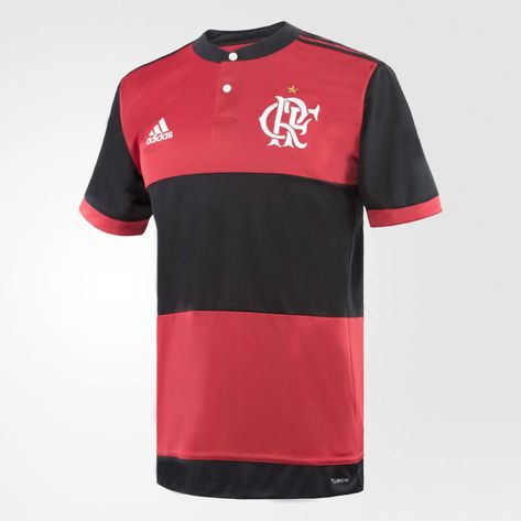 Camisa Flamengo Oficial Jogo 1 Adidas 2017 GG