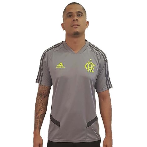 Camisa Flamengo Treino Cinza Adidas 2019 G