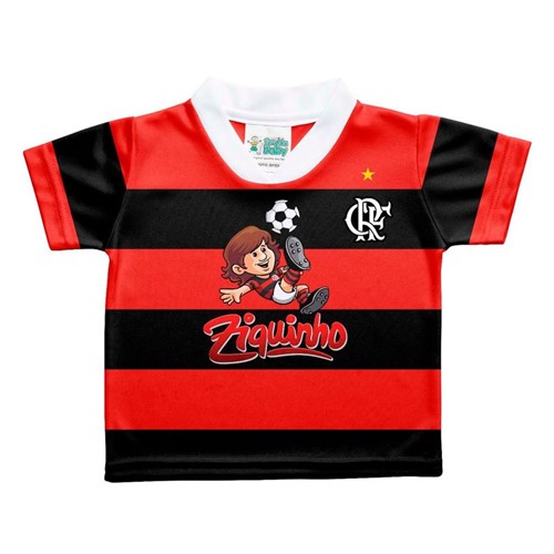 Camisa Flamengo Ziquinho Torcida Baby 0 a 12 Meses P