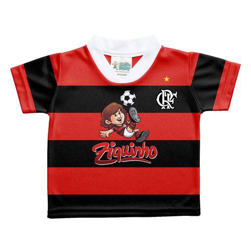 Camisa Flamengo Ziquinho Torcida Baby 1-2 Anos
