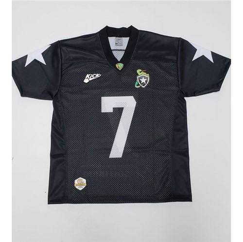 Camisa Futebol Americano Preta Masculina Botafogo Preta P
