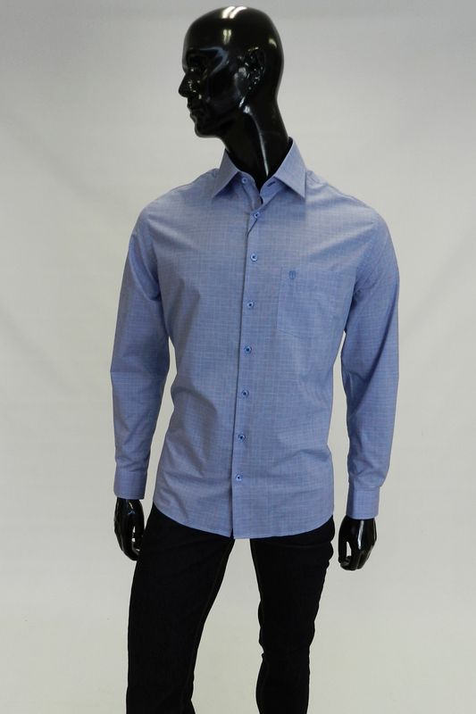 Camisa Individual Comfort Fit com Bolso Executive Azul 04