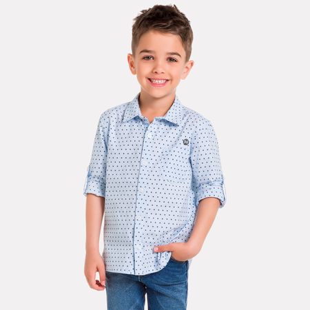 Camisa Infantil Masculina Milon Tricoline M6557.6799.1