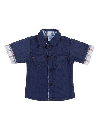 Camisa Infantil para Bebê Menino - Azul