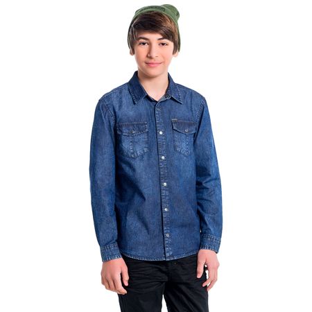 Camisa Jeans Teen Masculina Lemon 80626.9010.12