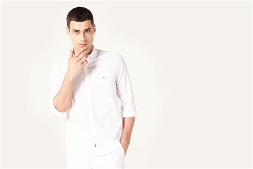 Camisa Jeanswear Slim Voile - Branco - XGG