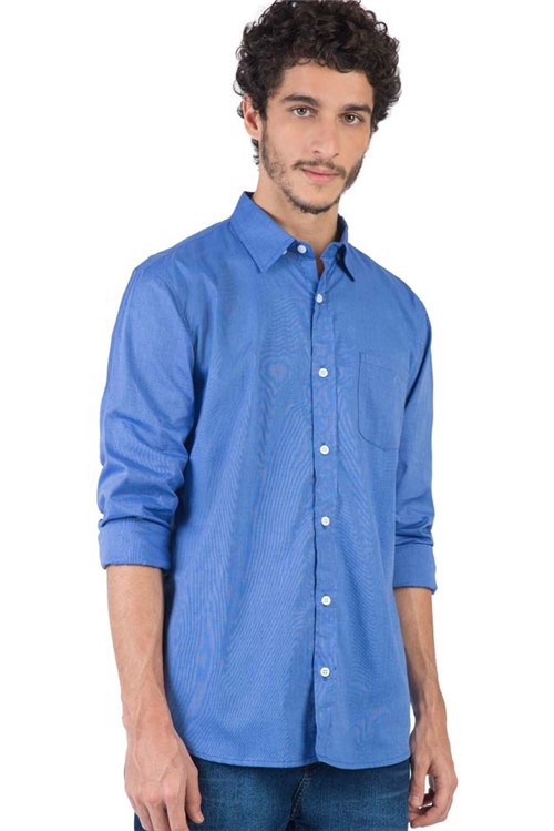 Camisa Lisa Azul AZUL/P